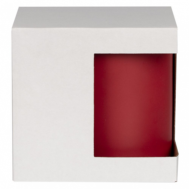 Коробка для кружки с окном Cupcase, белая с логотипом в Екатеринбурге заказать по выгодной цене в кибермаркете AvroraStore