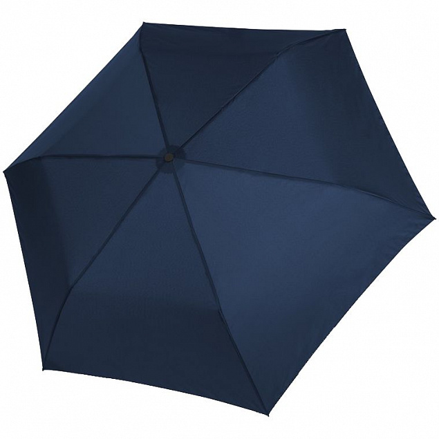 Зонт складной Zero Large, темно-синий с логотипом в Екатеринбурге заказать по выгодной цене в кибермаркете AvroraStore