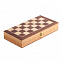 Деревянные шахматы, коричневые с логотипом в Екатеринбурге заказать по выгодной цене в кибермаркете AvroraStore