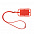 Силиконовый шнурок DALVIK, Красный с логотипом в Екатеринбурге заказать по выгодной цене в кибермаркете AvroraStore
