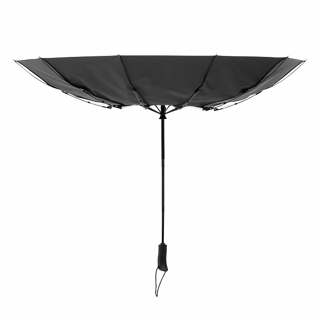 Зонт складной Levante, черный с логотипом в Екатеринбурге заказать по выгодной цене в кибермаркете AvroraStore