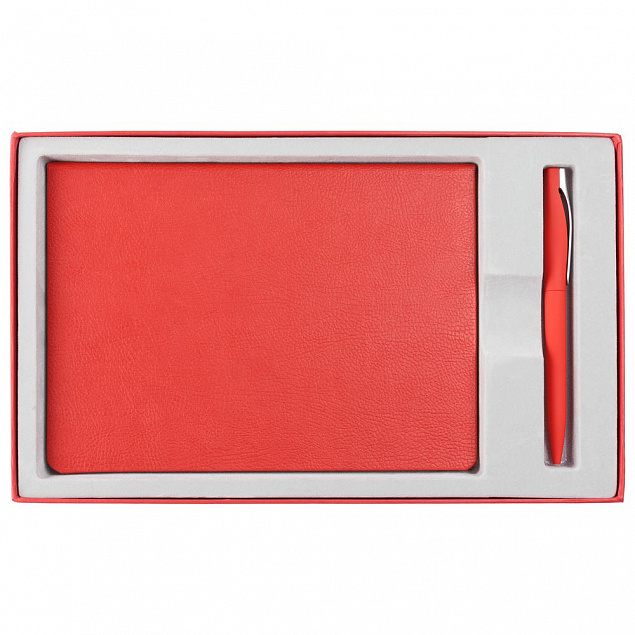 Коробка Adviser под ежедневник, ручку, красная с логотипом в Екатеринбурге заказать по выгодной цене в кибермаркете AvroraStore