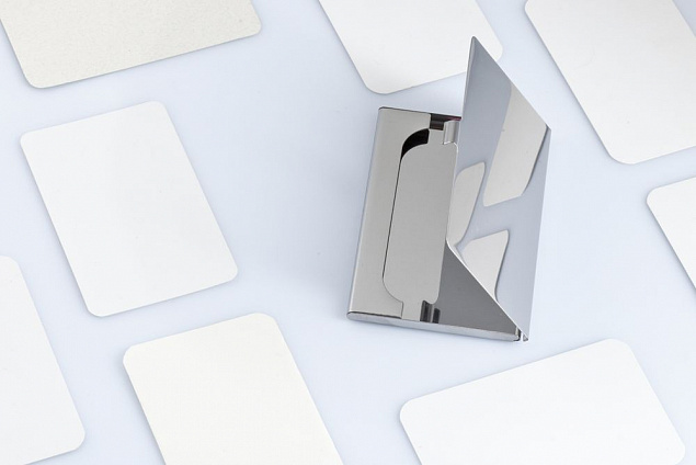 Футляр для визиток Steel с логотипом в Екатеринбурге заказать по выгодной цене в кибермаркете AvroraStore