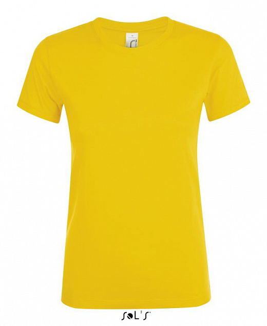 Фуфайка (футболка) REGENT женская,Жёлтый L с логотипом в Екатеринбурге заказать по выгодной цене в кибермаркете AvroraStore