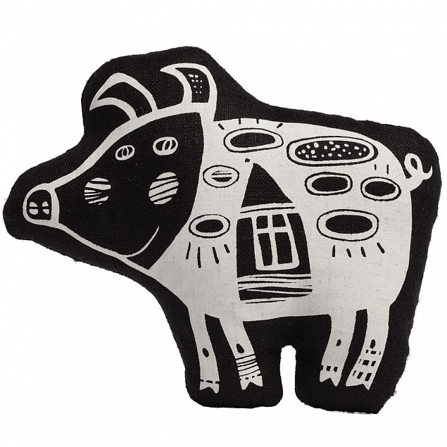 Игрушка «Свинка, витающая в облаках», черная с логотипом в Екатеринбурге заказать по выгодной цене в кибермаркете AvroraStore