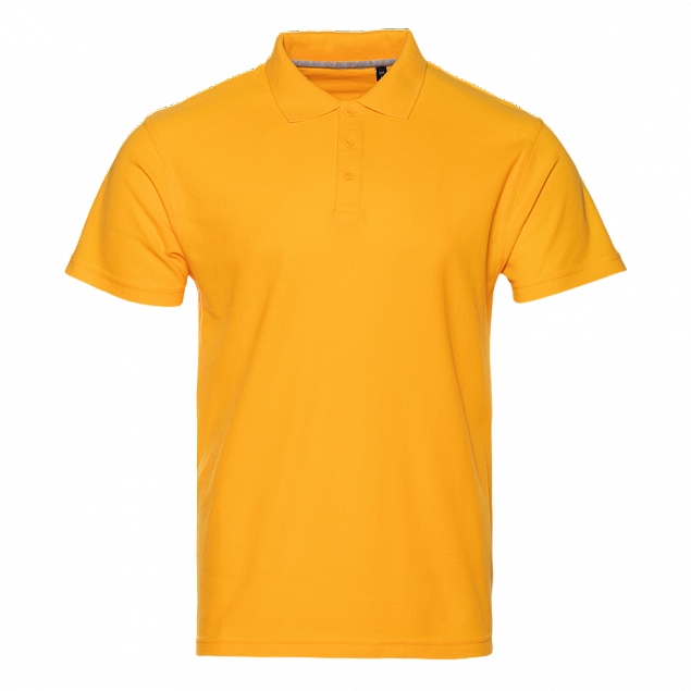 Рубашка поло Рубашка мужская 04 Жёлтый с логотипом в Екатеринбурге заказать по выгодной цене в кибермаркете AvroraStore