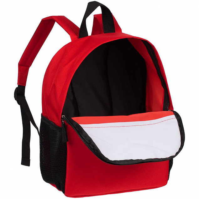 Детский рюкзак Comfit, белый с красным с логотипом в Екатеринбурге заказать по выгодной цене в кибермаркете AvroraStore