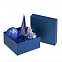 Коробка Satin, малая, синяя с логотипом в Екатеринбурге заказать по выгодной цене в кибермаркете AvroraStore
