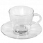 Чайная пара Classic Glass с логотипом в Екатеринбурге заказать по выгодной цене в кибермаркете AvroraStore