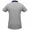 Рубашка поло мужская DNM Forward серый меланж/синий джинс с логотипом в Екатеринбурге заказать по выгодной цене в кибермаркете AvroraStore