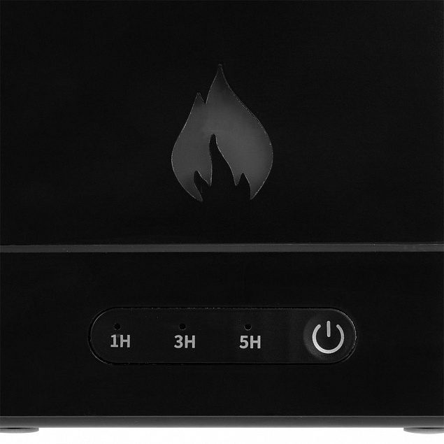 Увлажнитель-ароматизатор с имитацией пламени Fuego, черный с логотипом в Екатеринбурге заказать по выгодной цене в кибермаркете AvroraStore