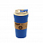 Бутылка для воды Eco water из бамбукового волокна - Синий HH с логотипом в Екатеринбурге заказать по выгодной цене в кибермаркете AvroraStore