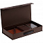 Коробка с ручкой Platt, коричневая с логотипом в Екатеринбурге заказать по выгодной цене в кибермаркете AvroraStore
