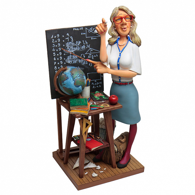 Скульптура "Учительница" с логотипом в Екатеринбурге заказать по выгодной цене в кибермаркете AvroraStore