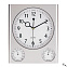 Настенные часы SATURN, серебряный с логотипом в Екатеринбурге заказать по выгодной цене в кибермаркете AvroraStore