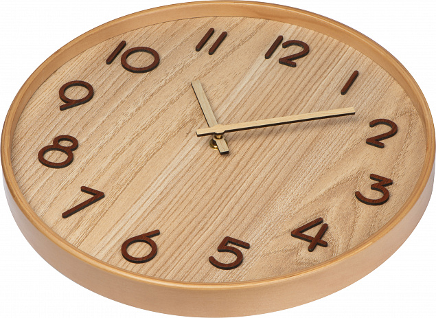 Настенные деревянные часы с логотипом в Екатеринбурге заказать по выгодной цене в кибермаркете AvroraStore