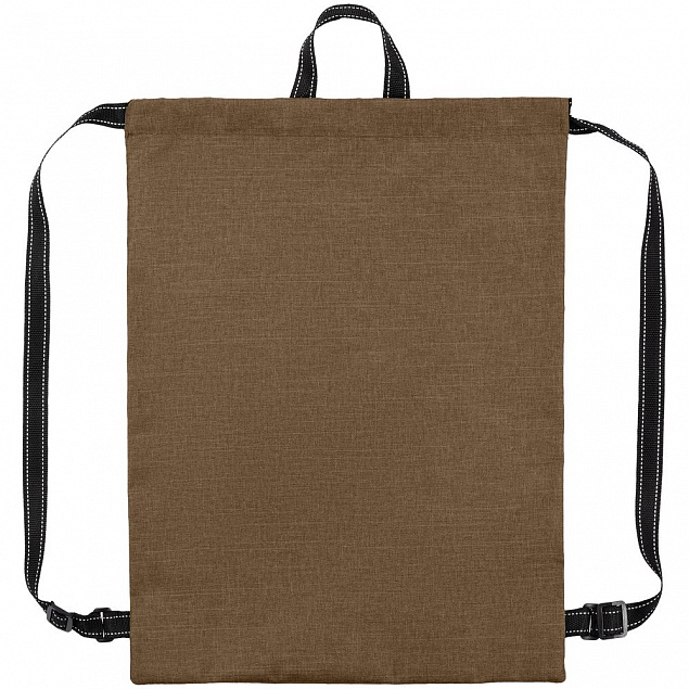 Рюкзак-мешок Melango, коричневый с логотипом в Екатеринбурге заказать по выгодной цене в кибермаркете AvroraStore