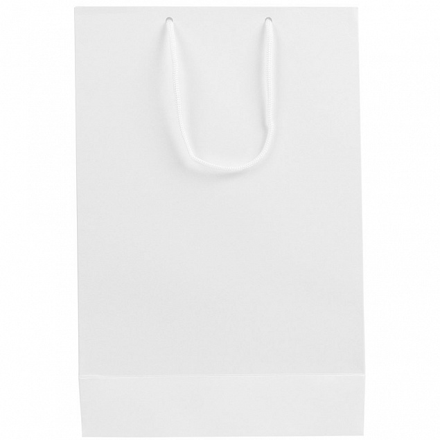 Пакет бумажный «Блеск», средний, белый с логотипом в Екатеринбурге заказать по выгодной цене в кибермаркете AvroraStore