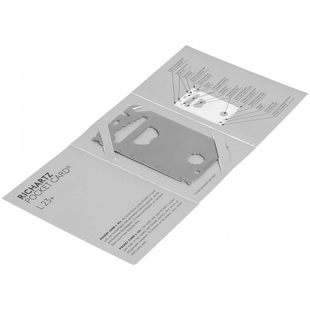 Мультиинструмент Pocket Card L 23+ с логотипом в Екатеринбурге заказать по выгодной цене в кибермаркете AvroraStore
