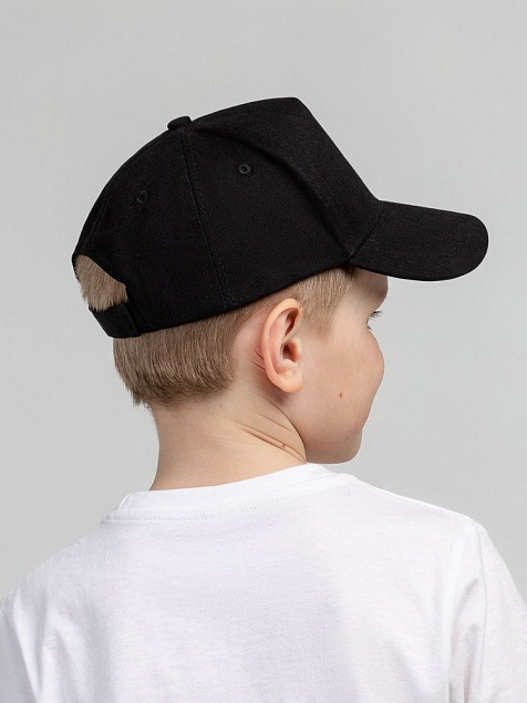Бейсболка детская Standard Kids, черная с логотипом в Екатеринбурге заказать по выгодной цене в кибермаркете AvroraStore