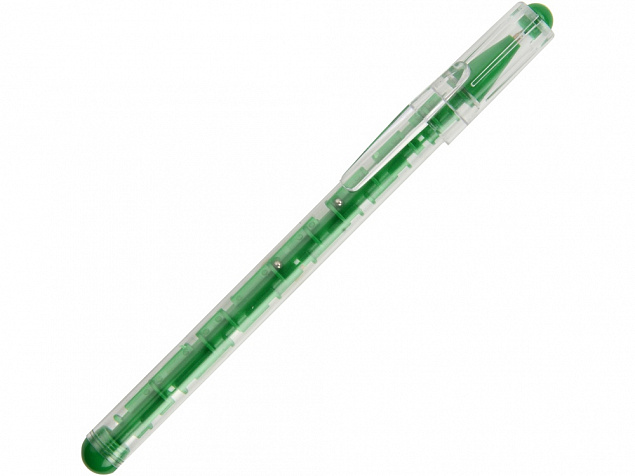 Ручка шариковая Лабиринт с головоломкой зеленая с логотипом в Екатеринбурге заказать по выгодной цене в кибермаркете AvroraStore