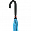 Зонт наоборот Style, трость, сине-голубой с логотипом в Екатеринбурге заказать по выгодной цене в кибермаркете AvroraStore