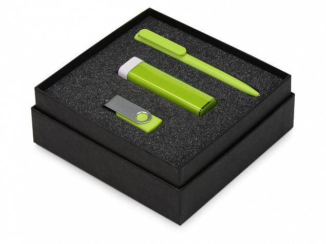 Подарочный набор On-the-go с флешкой, ручкой и зарядным устройством с логотипом в Екатеринбурге заказать по выгодной цене в кибермаркете AvroraStore