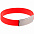 Силиконовый браслет Brisky с металлической шильдой, красный с логотипом в Екатеринбурге заказать по выгодной цене в кибермаркете AvroraStore