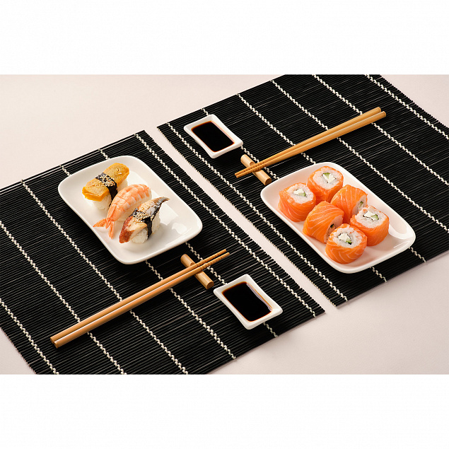 Набор для сервировки суши Tokyo, черный с логотипом в Екатеринбурге заказать по выгодной цене в кибермаркете AvroraStore