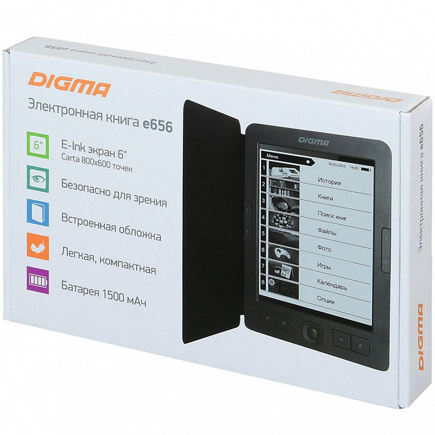 Электронная книга Digma E656, темно-серая с логотипом в Екатеринбурге заказать по выгодной цене в кибермаркете AvroraStore