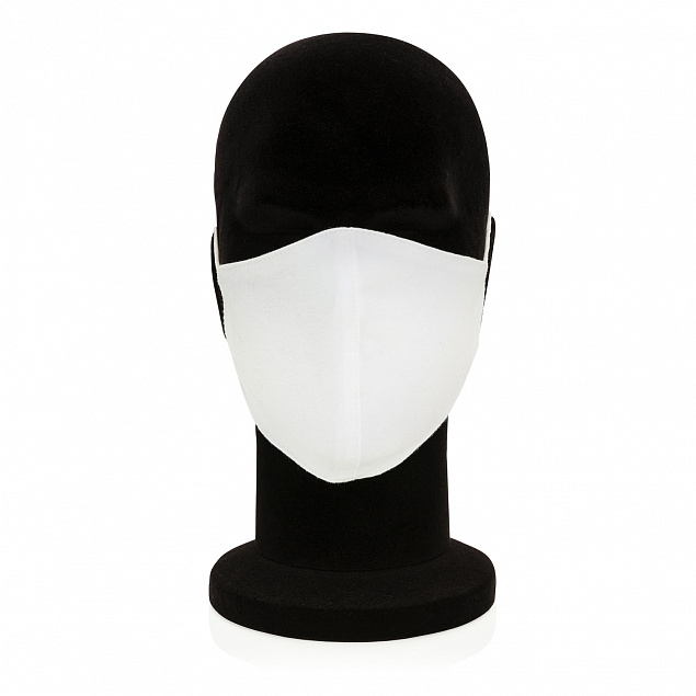 Двухслойная многоразовая маска из хлопка с логотипом в Екатеринбурге заказать по выгодной цене в кибермаркете AvroraStore