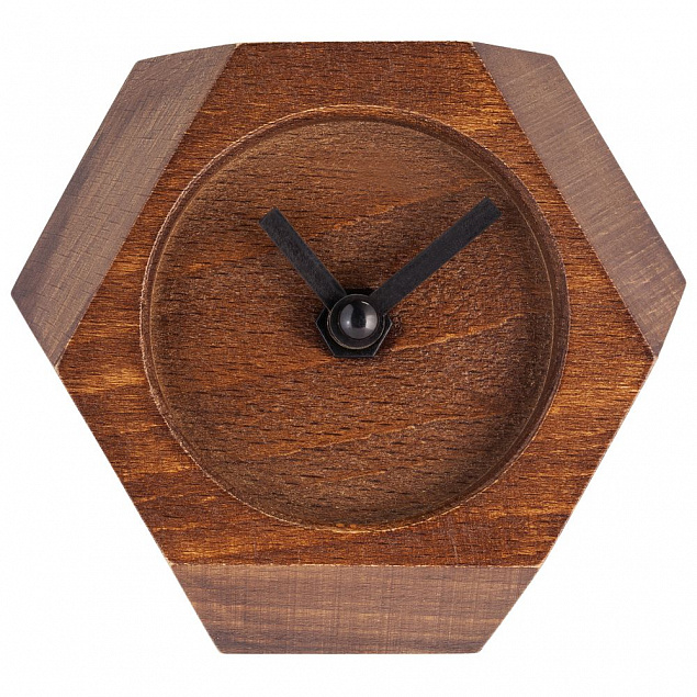 Часы настольные Wood Job с логотипом в Екатеринбурге заказать по выгодной цене в кибермаркете AvroraStore
