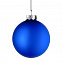 Елочный шар Finery Matt, 10 см, матовый синий с логотипом в Екатеринбурге заказать по выгодной цене в кибермаркете AvroraStore