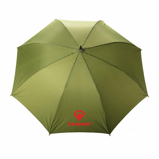 Автоматический зонт-трость с бамбуковой рукояткой Impact из RPET AWARE™, d103 см с логотипом в Екатеринбурге заказать по выгодной цене в кибермаркете AvroraStore
