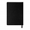 Ежедневник недатированный Softie, А5, черный, блок в клетку, серый обрез с логотипом в Екатеринбурге заказать по выгодной цене в кибермаркете AvroraStore