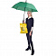 Зонт-трость HALRUM, пластиковая ручка, полуавтомат с логотипом в Екатеринбурге заказать по выгодной цене в кибермаркете AvroraStore