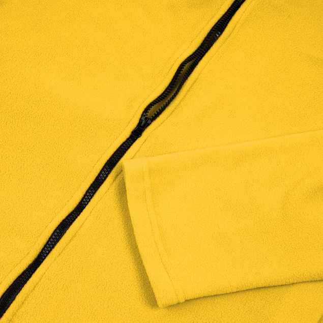 Куртка флисовая унисекс Manakin, желтая с логотипом в Екатеринбурге заказать по выгодной цене в кибермаркете AvroraStore