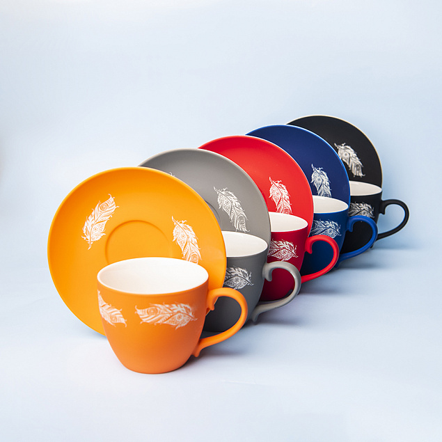 Чайная пара TENDER с прорезиненным покрытием с логотипом в Екатеринбурге заказать по выгодной цене в кибермаркете AvroraStore