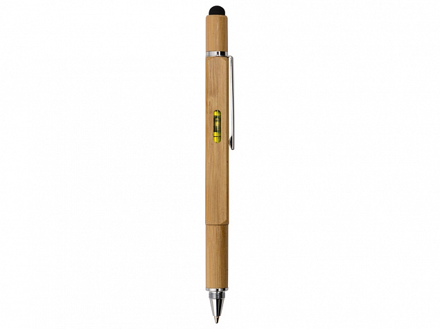 Ручка-стилус из бамбука Tool с уровнем и отверткой с логотипом в Екатеринбурге заказать по выгодной цене в кибермаркете AvroraStore