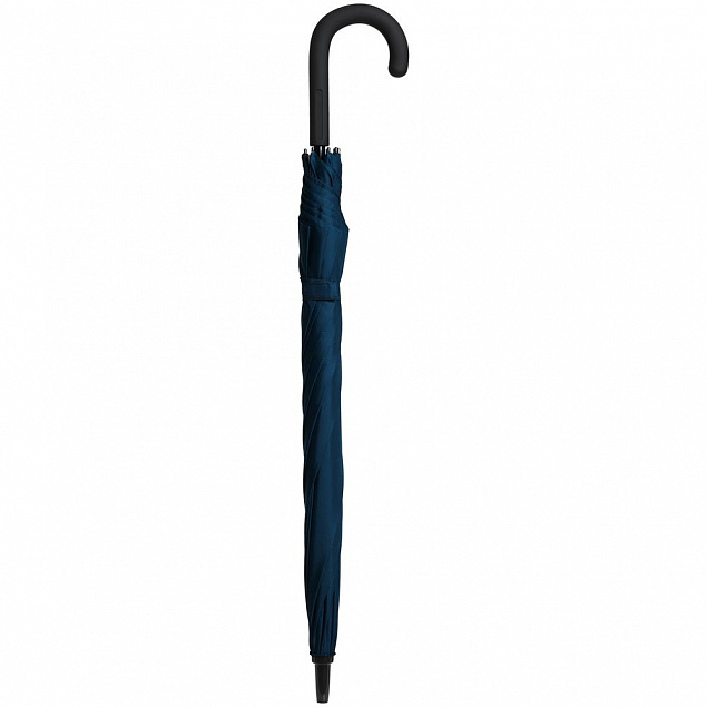 Зонт-трость Magic с проявляющимся рисунком в клетку, темно-синий с логотипом в Екатеринбурге заказать по выгодной цене в кибермаркете AvroraStore