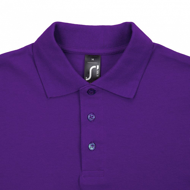 Рубашка поло мужская SPRING 210, темно-фиолетовая с логотипом в Екатеринбурге заказать по выгодной цене в кибермаркете AvroraStore
