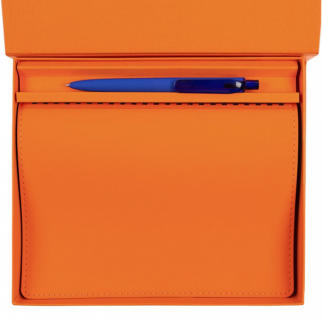 Набор Spring Shall, оранжевый с синим с логотипом в Екатеринбурге заказать по выгодной цене в кибермаркете AvroraStore