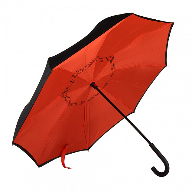 Зонт-трость "наоборот" ORIGINAL, пластиковая ручка, механический с логотипом в Екатеринбурге заказать по выгодной цене в кибермаркете AvroraStore
