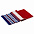 Шарф Happy View, красный с синим с логотипом в Екатеринбурге заказать по выгодной цене в кибермаркете AvroraStore