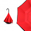 Зонт-трость механический  Chaplin, черно-красный с логотипом в Екатеринбурге заказать по выгодной цене в кибермаркете AvroraStore