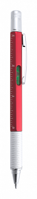 Многофункциональная ручка, красная с логотипом в Екатеринбурге заказать по выгодной цене в кибермаркете AvroraStore
