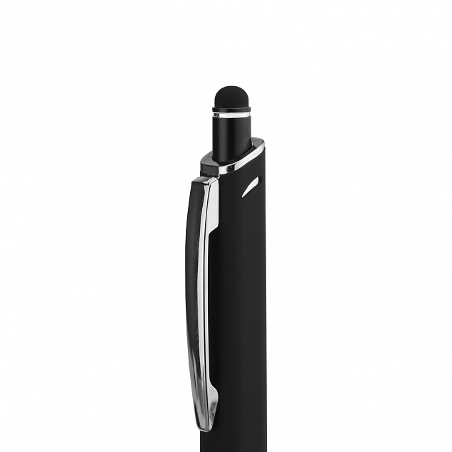 Шариковая ручка Quattro, черная с логотипом в Екатеринбурге заказать по выгодной цене в кибермаркете AvroraStore