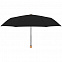 Зонт складной Nature Mini, черный с логотипом в Екатеринбурге заказать по выгодной цене в кибермаркете AvroraStore