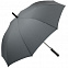 Зонт-трость Lanzer, серый с логотипом в Екатеринбурге заказать по выгодной цене в кибермаркете AvroraStore