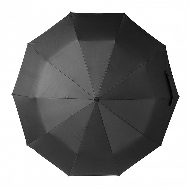 Зонт складной Levante, черный с логотипом в Екатеринбурге заказать по выгодной цене в кибермаркете AvroraStore